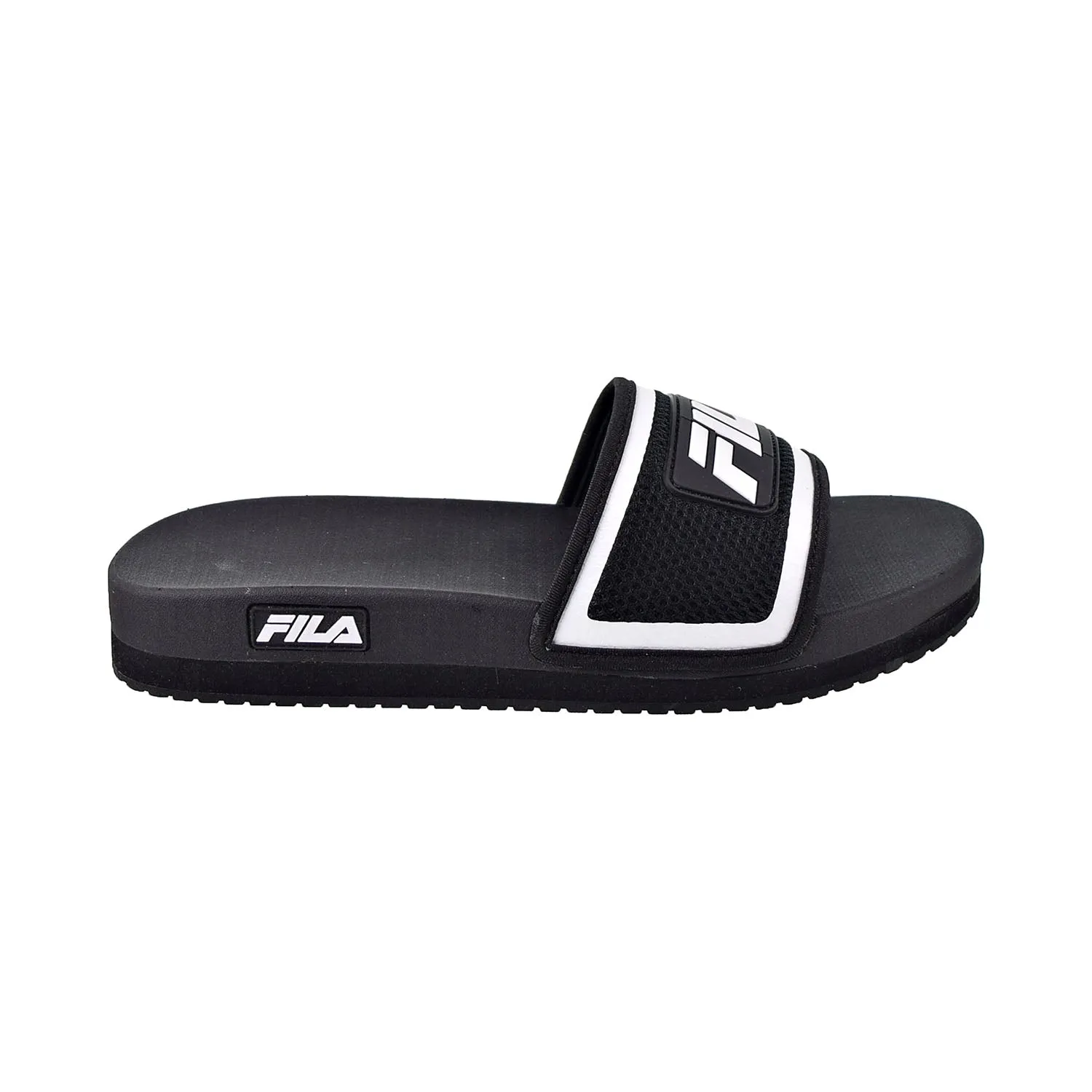 Sauna Slippers Fila Men's Lunar Slides Black-White