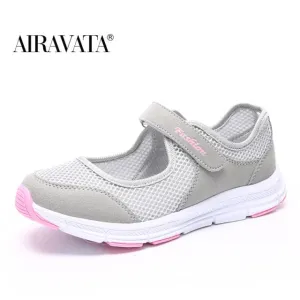 Hustle Sneakers Summer Breathable Women Sneakers Healthy Walking Mary Jane Shoes Sporty