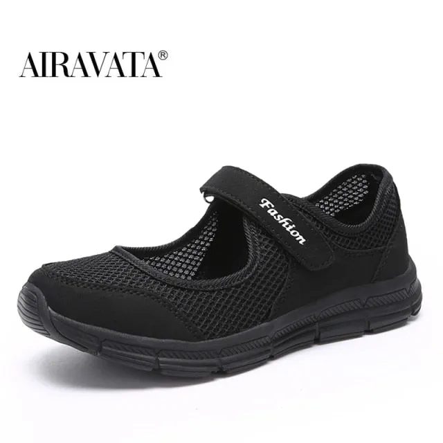 Summer Breathable Women Sneakers Healthy Walking Mary Jane Shoes Sporty All Day Standing And Walking Sneakers Healthcare