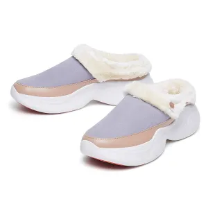 Fur Slip Ons Fuzzy Slip On Light Grey Palma VI Women