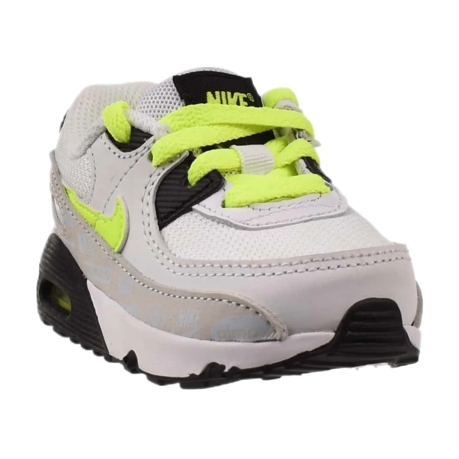 Asics Gel Nimbus Similar Shoes Air Max 90 (TD) Toddler Shoes "Reflective Logo" White-Volt