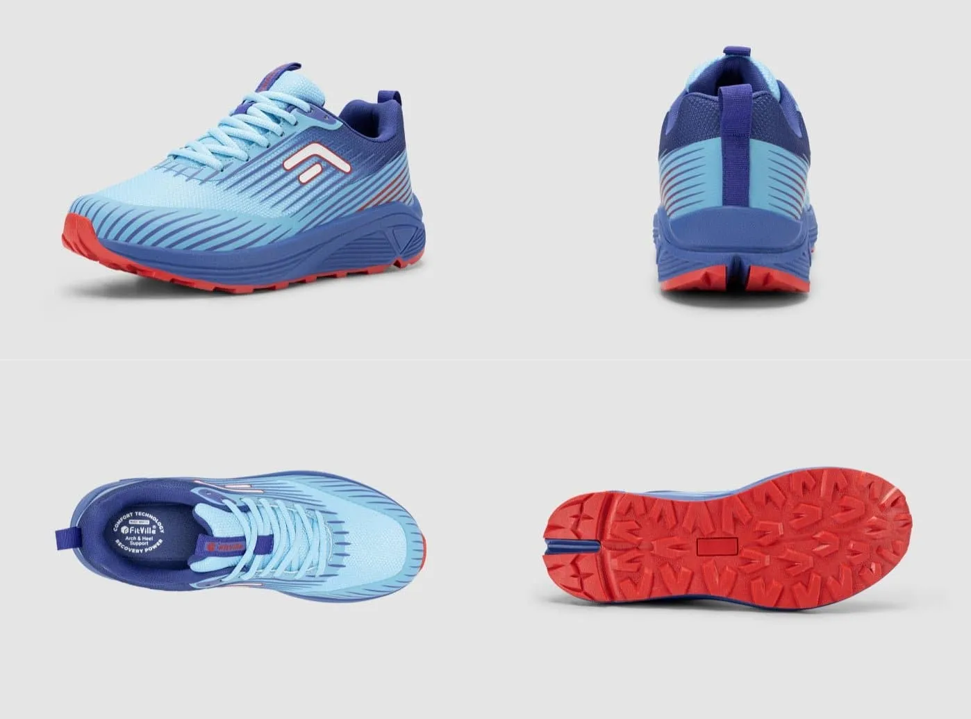 FitVille Men's AllTraction Trail Running Shoes V2 The Best Running Shoes