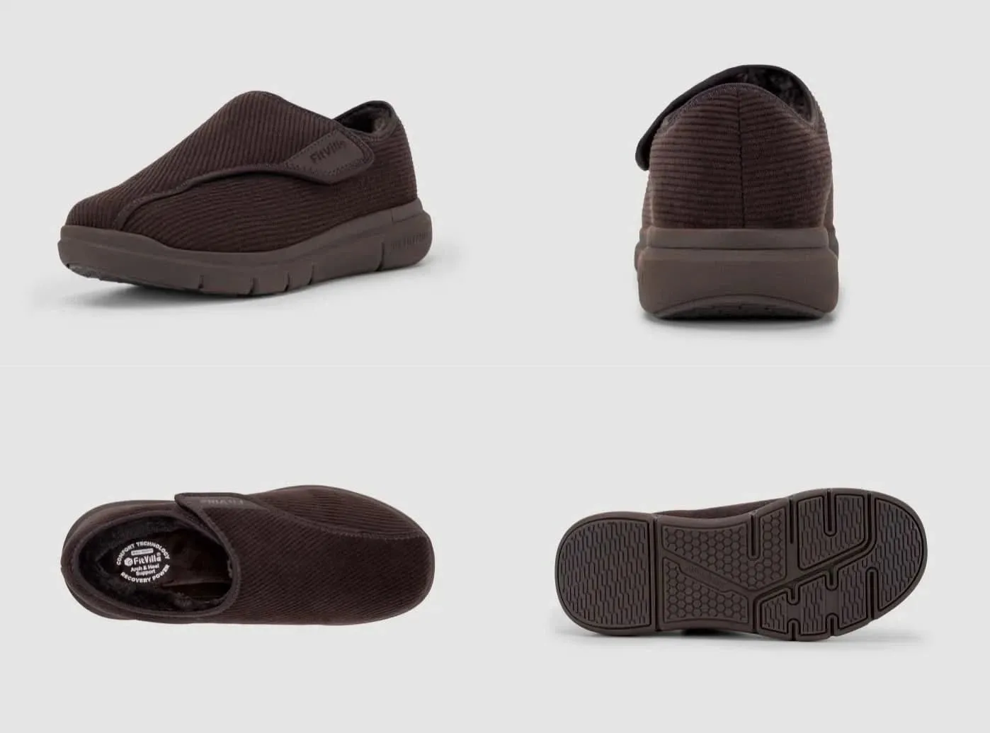 FitVille Men's EasyTop Comfort Slipper V1 Turkish Slippers