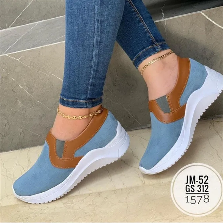 Curved Shoes For Flat Feet Flat Sneakers Women Breathable Walking Shoes