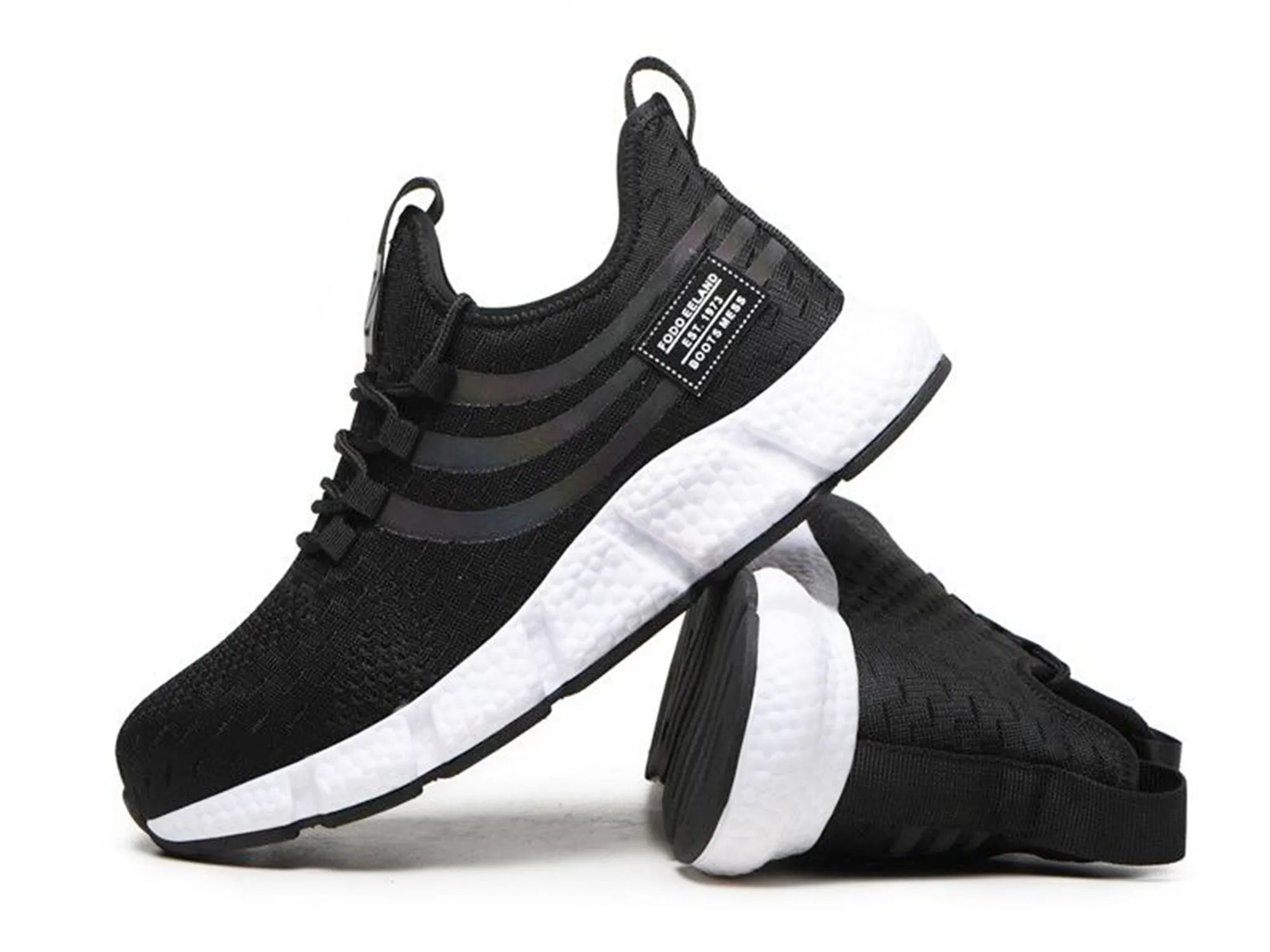 Steel Toe Shoes for Men Lightweight Safety Work Shoes Industry & Construction Sneakers 10 Inch Lace-up Work Boots