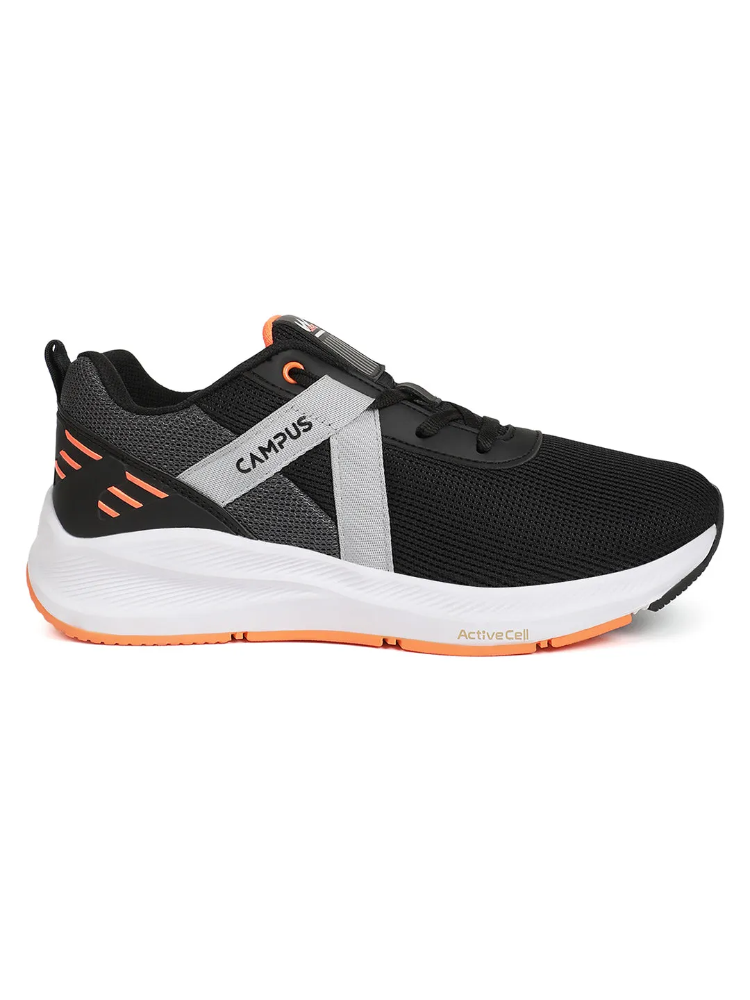 Waffle Debut Running Shoes CAMP TWIST Black Men's Running Shoes