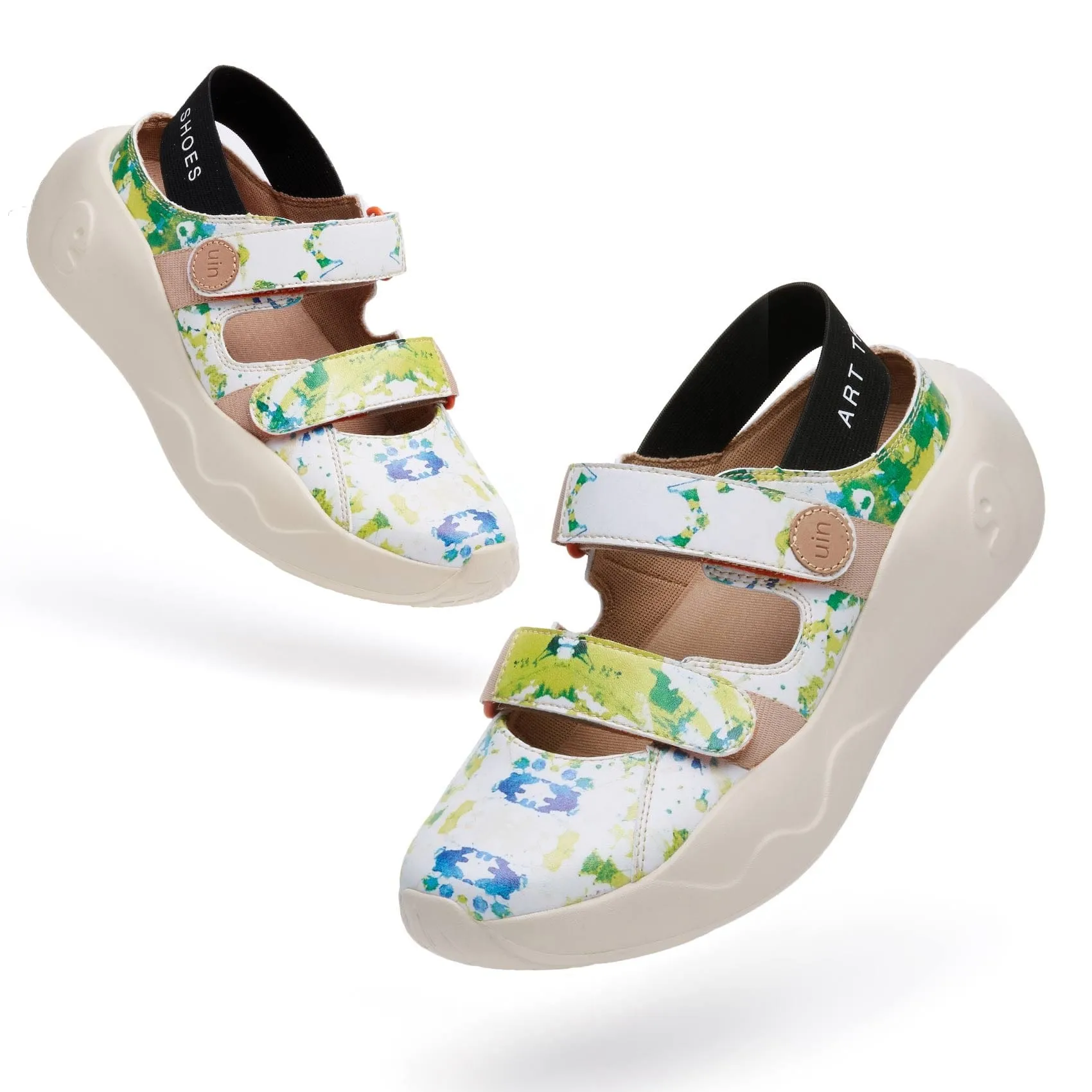 Floral Suffusion San Sebastian III Women Comfortable Slip On Shoes With Holes In Them