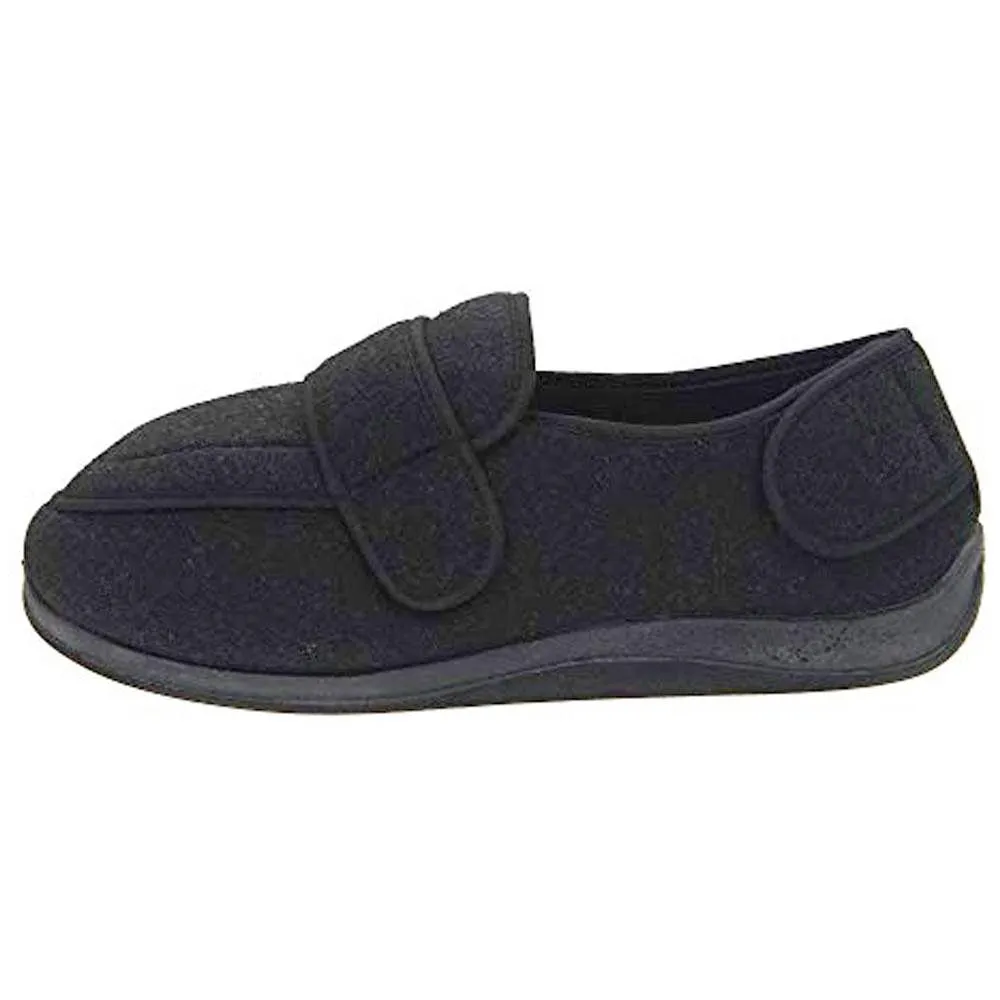 Comfortable Home Slippers Foamtreads Physician Extra Wide Slipper Black (Men's)
