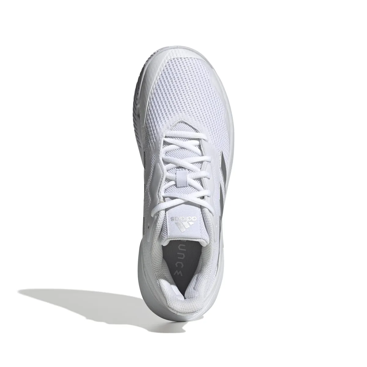 Adidas Ag Soccer Shoes adidas CourtJam Control Women's Tennis Shoe (White/Silver)