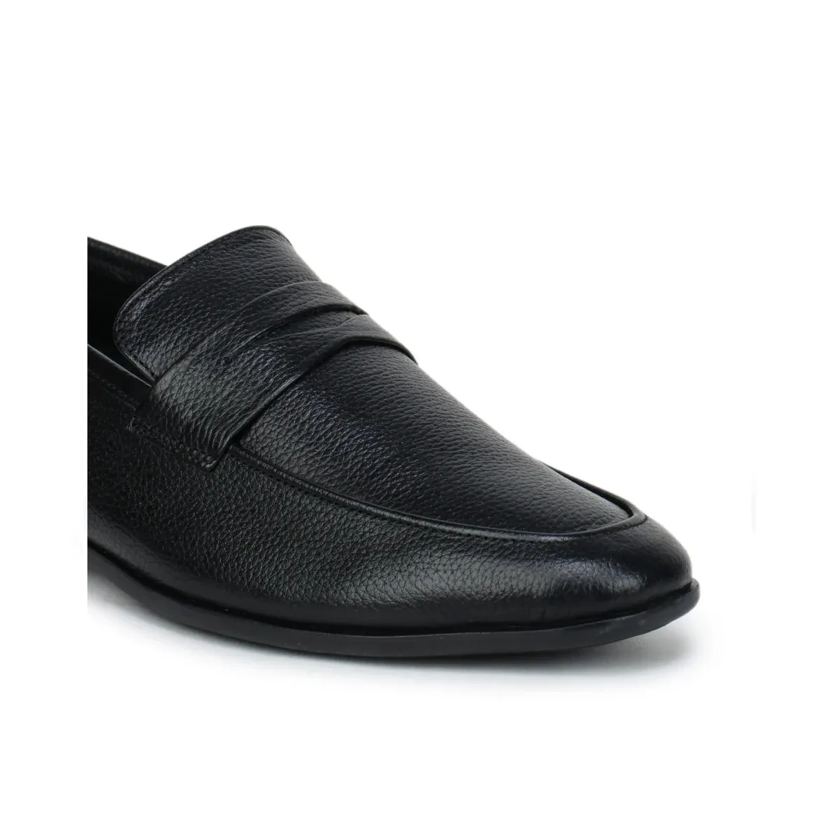 Best Travel Loafers Formal Black Penny Loafers 1736 | Leather Slip-On Shoes