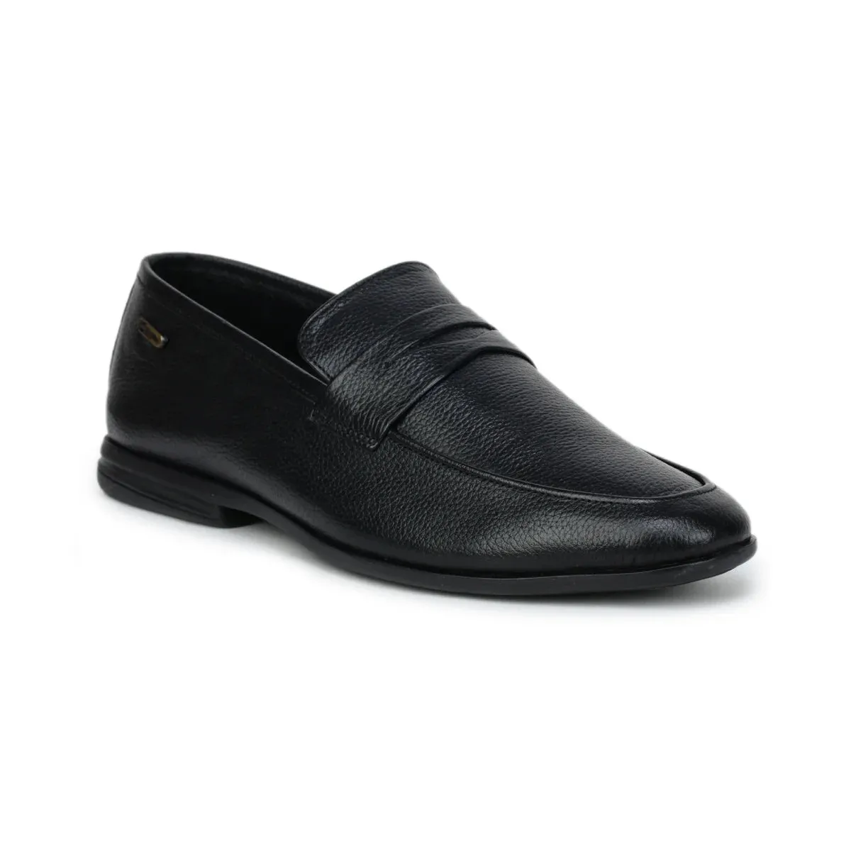 Designer Dress Loafers Formal Black Penny Loafers 1736 | Leather Slip-On Shoes