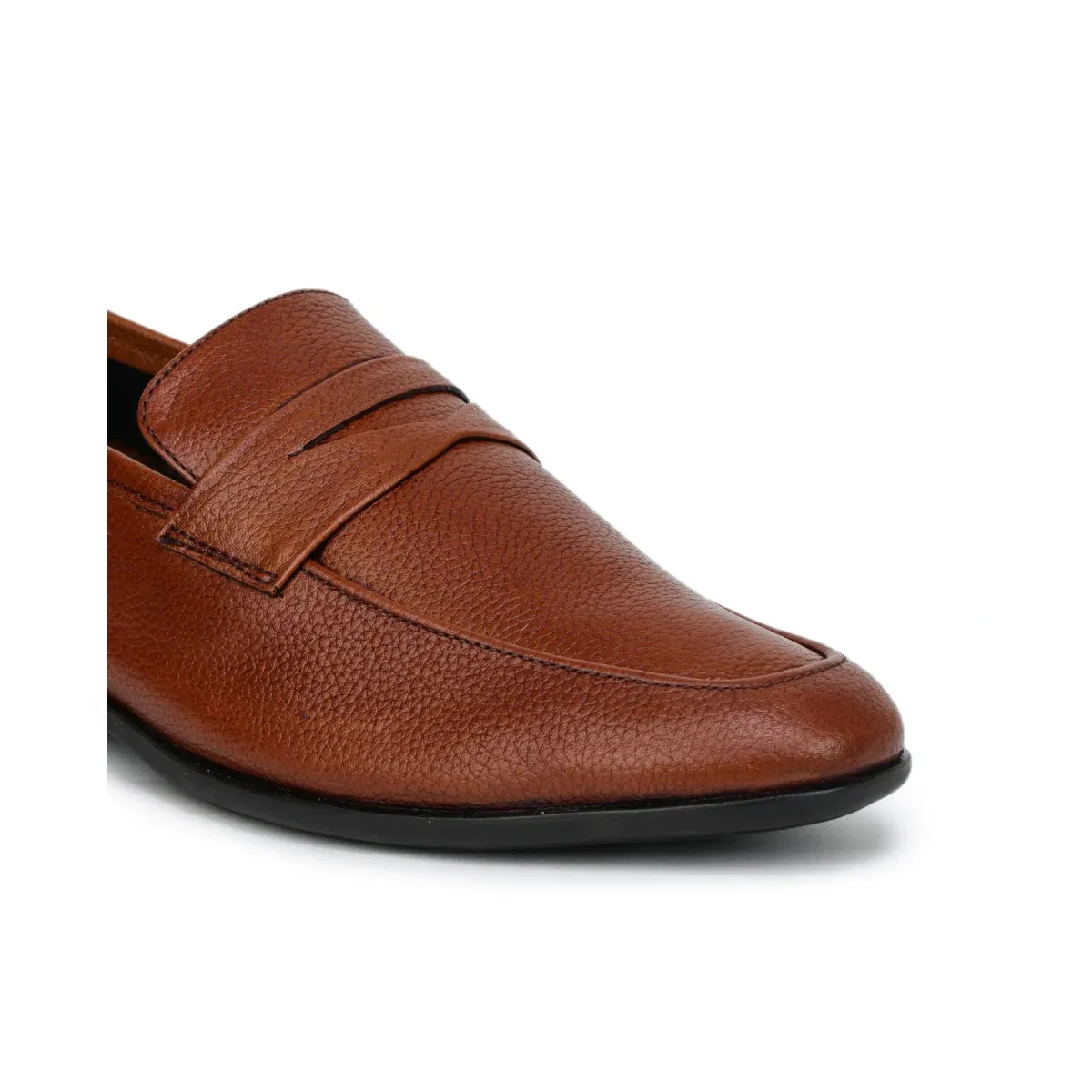 Chunky Prada Loafers Formal Black Penny Loafers 1736 | Leather Slip-On Shoes