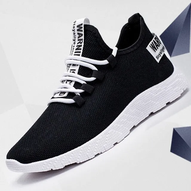 Fashion Men Sneakers Mesh Casual Shoes Lac-up Mens Shoes Lightweight Vulcanize Shoes Walking Sneakers Zapatillas Hombre Slip On Sneakers Vans