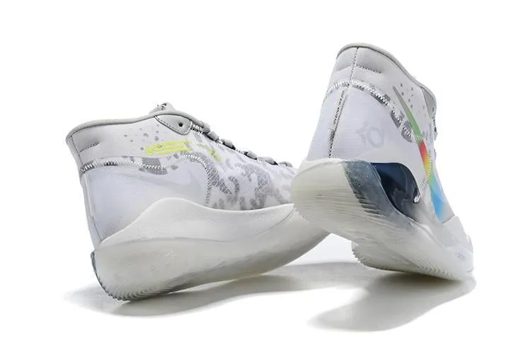 Metallic Asics Shoes Nike Zoom KD 12 'White Grey Rainbow' Men Shoes Sneaker !!! CYBER MONDAY SALE !!!