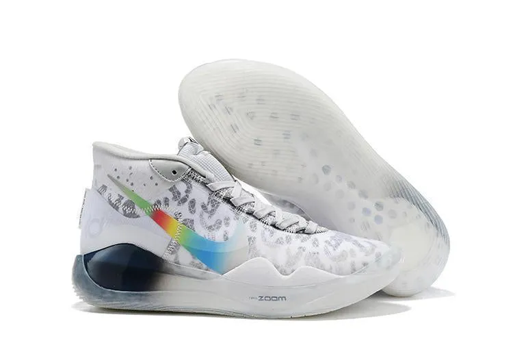 Nike Zoom KD 12 'White Grey Rainbow' Men Shoes Sneaker !!! CYBER MONDAY SALE !!! Asics Gel Nimbus Shoes