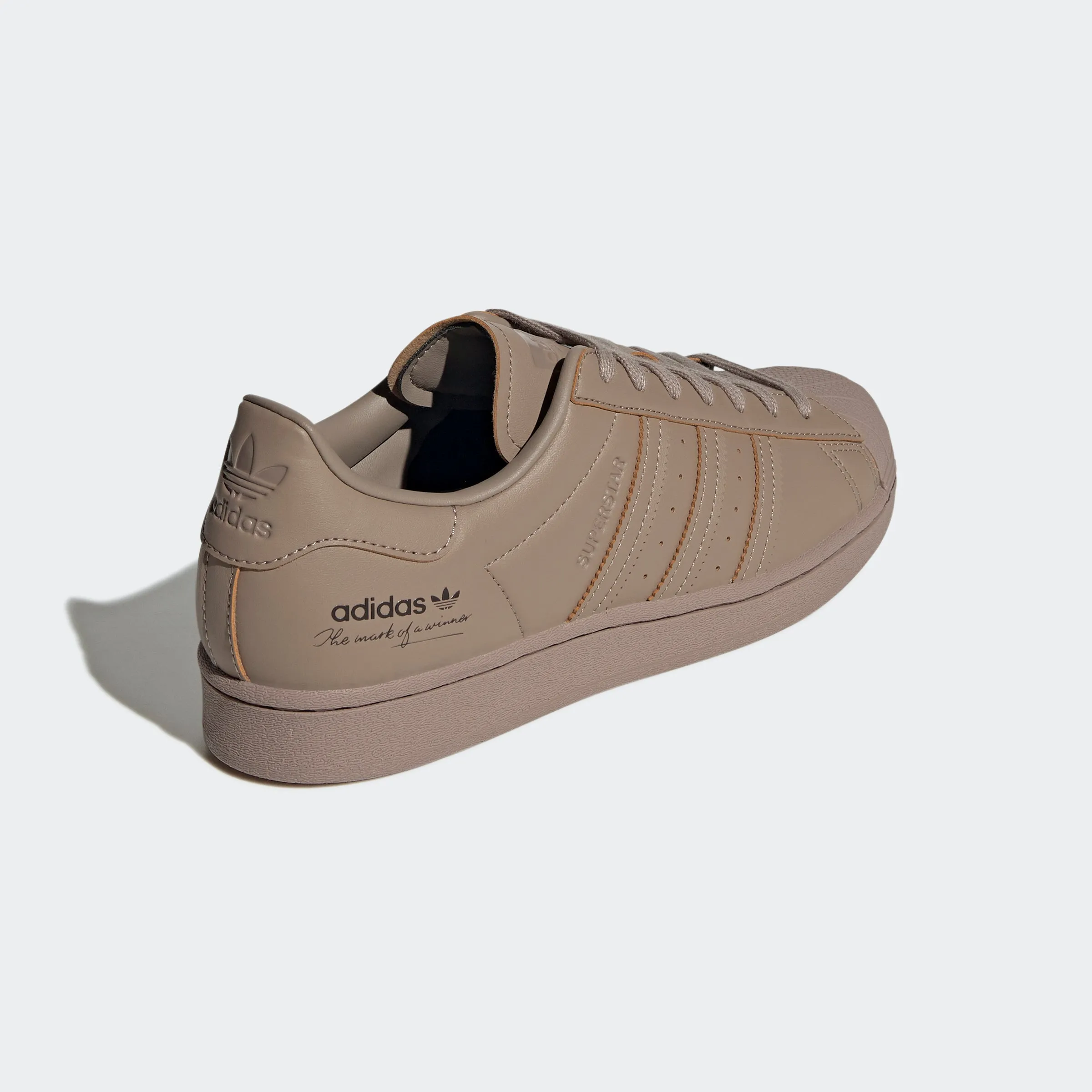 Men's adidas Originals Superstar Shoes Chalky Brown Adidas Clip In Bike Shoes