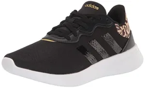 adidas Women's QT Racer 3.0 Running Shoe, Core Black/Core Black/Gold Metallic, 7.5 Adidas Puremotion Adapt Running Shoe