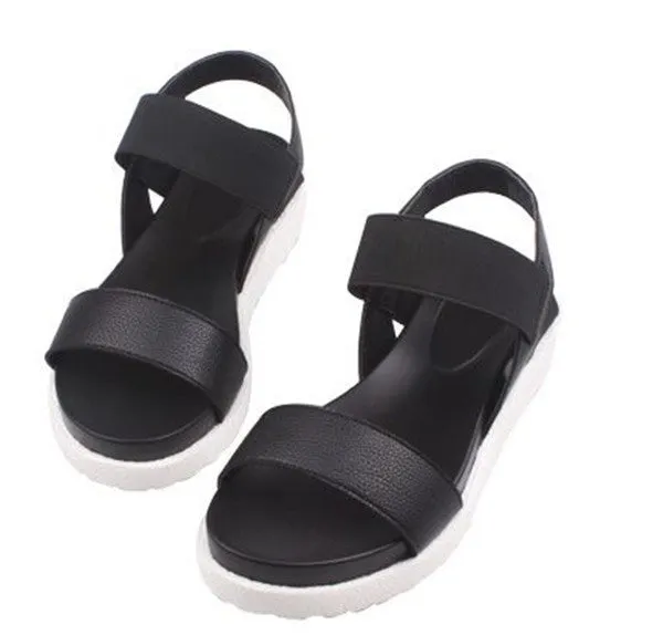 Narrow Size Flip Flops Gamiss Women Beach Sandals Summer Casual Flat Shoes Peep-toe Roman Sandals Lady Flip Flops Footwear Gladiator Sandalias Mujer