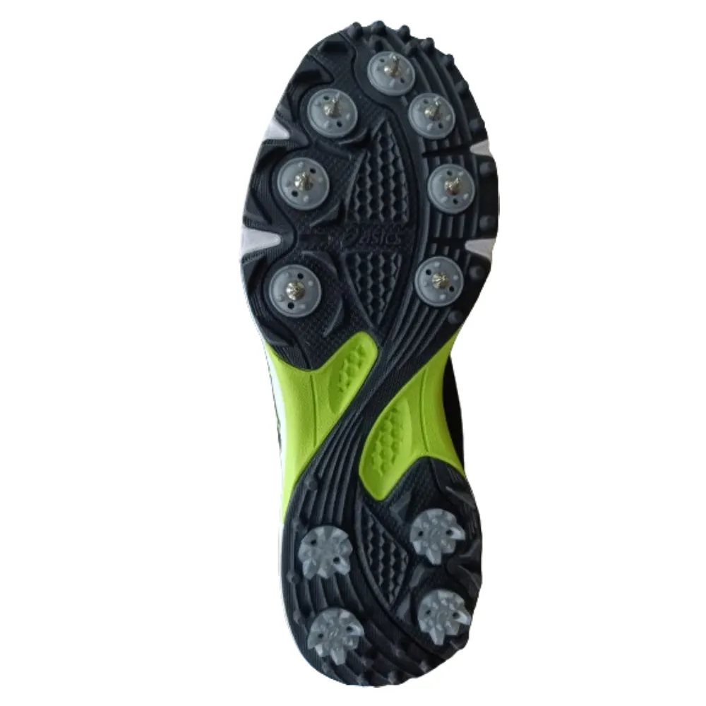 Netball Shoes Asics Junior ASICS Men's Gel-Gully 7 Cricket Shoe (White/Safety Yellow)