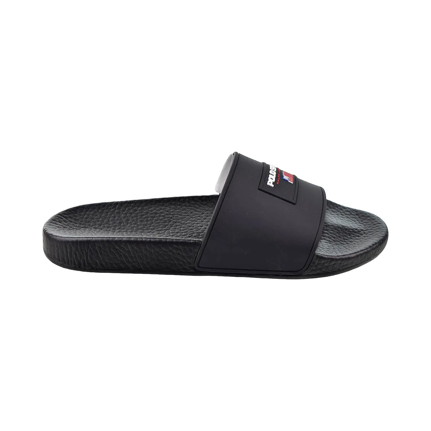 Polo Ralph Lauren Sport Men's Slides Black Isotoner Slippers