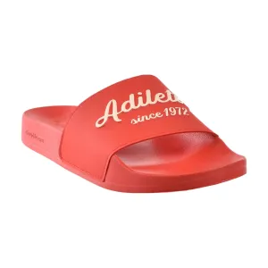 Adidas Adilette Shower Men's Slides Vivid Red-Wonder White Bunny Slippers Dti Code
