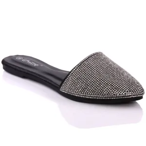 Slippers Colors Womens Joana Pointy Shimmery Shoes