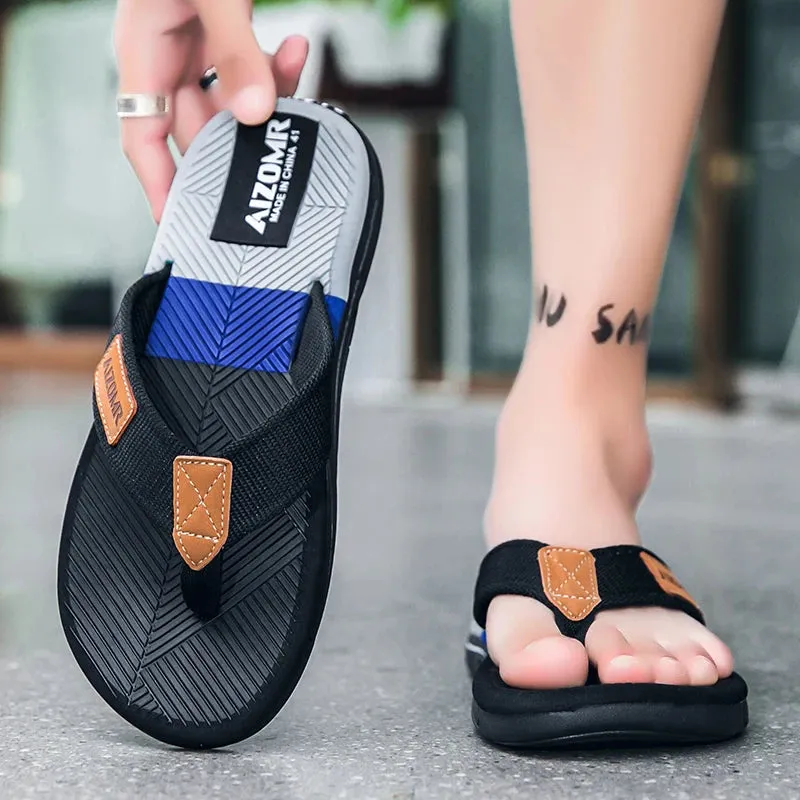 Platforms Sandals New Summer Sandals Shoes  Men Flip Flops High Quality Beach Sandals Non-slip Casual Shoes Man Slippers Sandalias