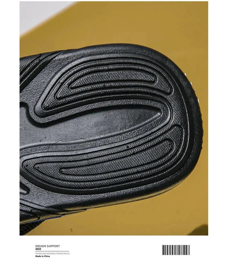 Heel Sandals New Summer Sandals Shoes  Men Flip Flops High Quality Beach Sandals Non-slip Casual Shoes Man Slippers Sandalias