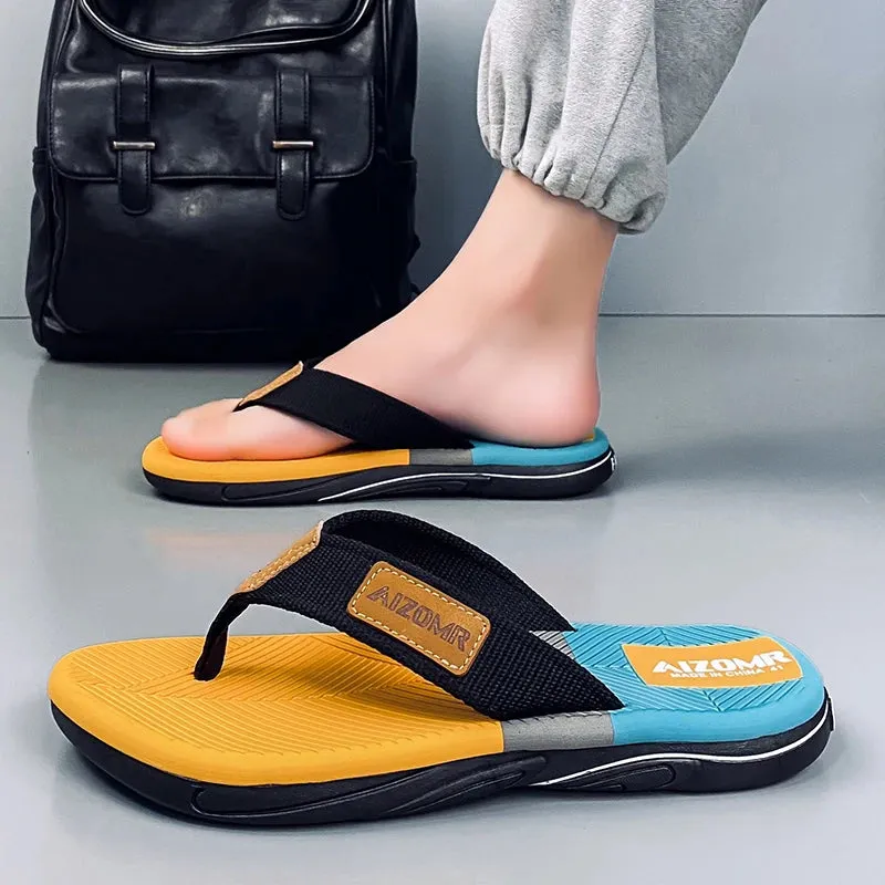 New Summer Sandals Shoes  Men Flip Flops High Quality Beach Sandals Non-slip Casual Shoes Man Slippers Sandalias Clear High Heel Sandals