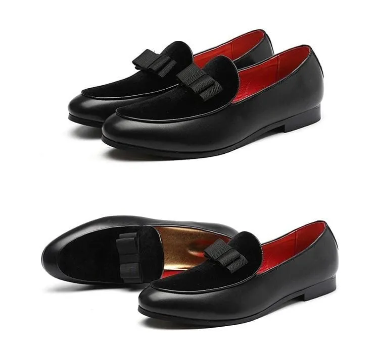 Newbalance Loafers Gentlemen Bowknot Wedding Leather Dress Shoes