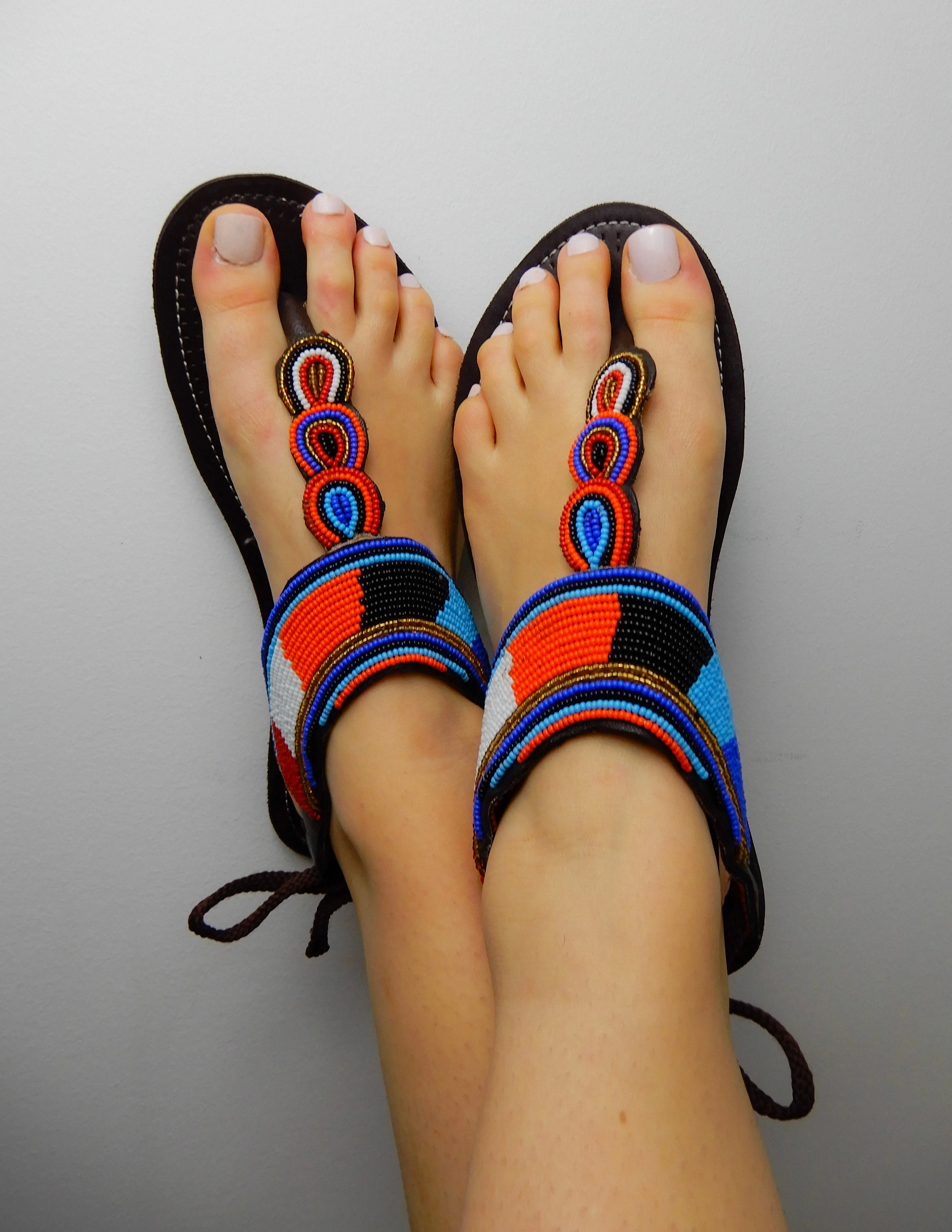 Orange Blue Black Sandals Rainbow Sandals San Clemente