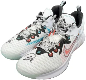 Asics Anti Slip Shoes Giannis Antetokounmpo Autographed White Nike Immortality Shoes Milwaukee Bucks Size 15 Pair Beckett BAS QR Stock #197435