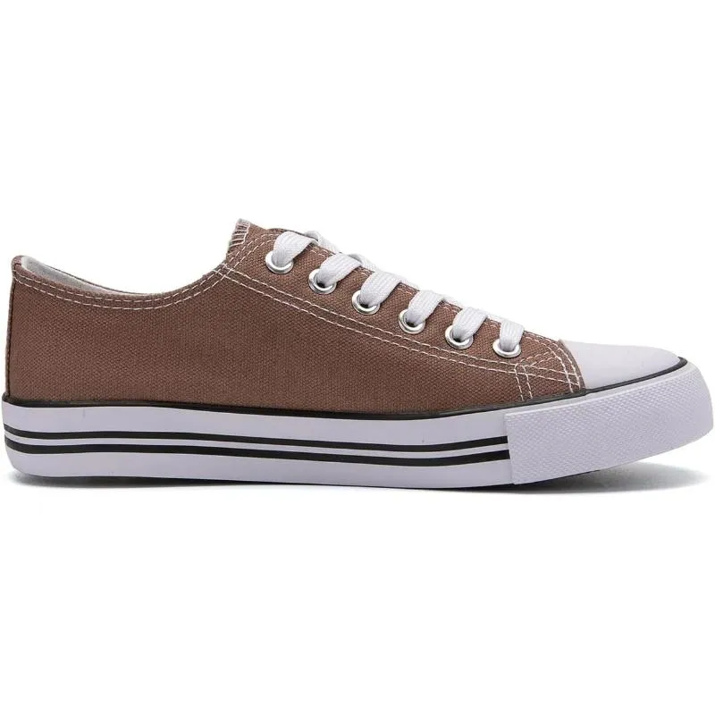 Traditional Canvas Lace Up Trainer For Men