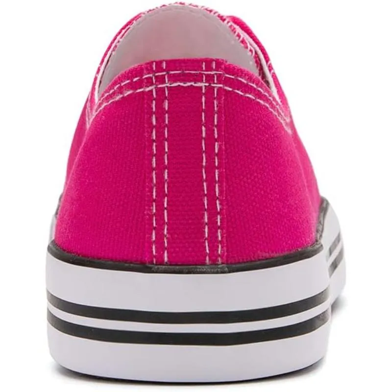 Traditional Canvas Lace Up Trainer For Men Boston Slides