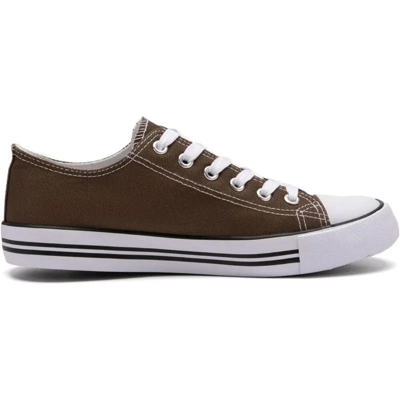 Traditional Canvas Lace Up Trainer For Men