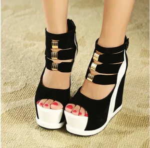Sandals And Flip Flops Glamorous High Heel Women's Wedges