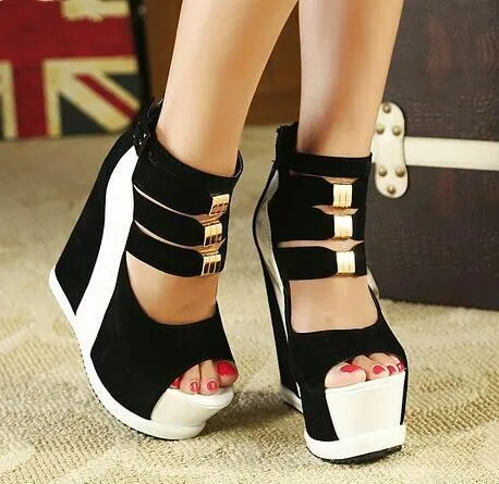 Glamorous High Heel Women's Wedges T Sandals