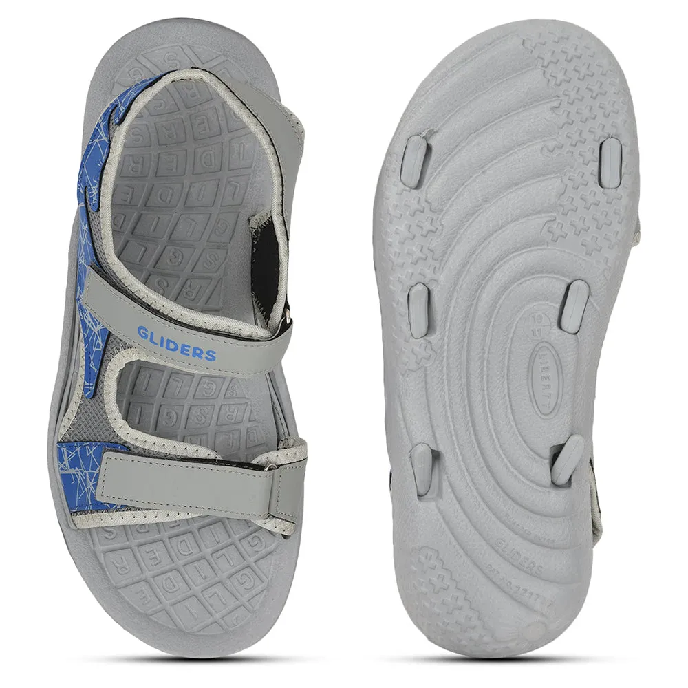 Gliders (Grey) Casual Sandals For Men JOCKEY-E By Liberty Slippers For Tweens