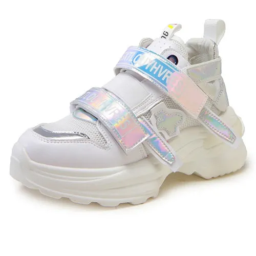 Trimp Sneakers Glitter Wedge Sneakers