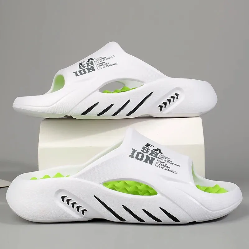 Acorn Slippers Sale Summer massage slippers, casual soft sole beach flip flops