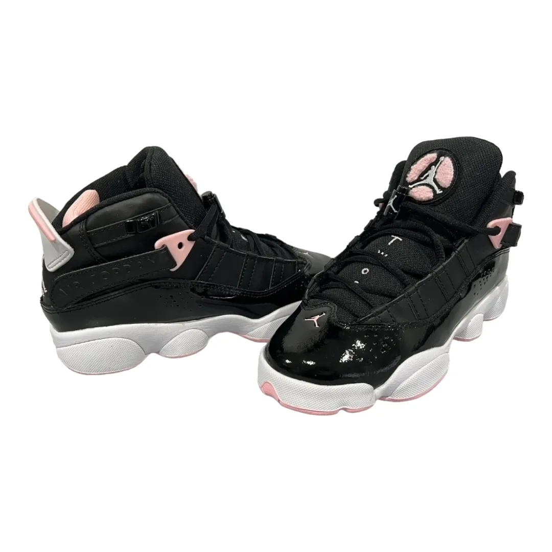 Asics Wide Tennis Shoes Great *Jordan 6 Rings GS Grade School Black/Pink Artic Punch Sneakers Shoes (sz 6y)