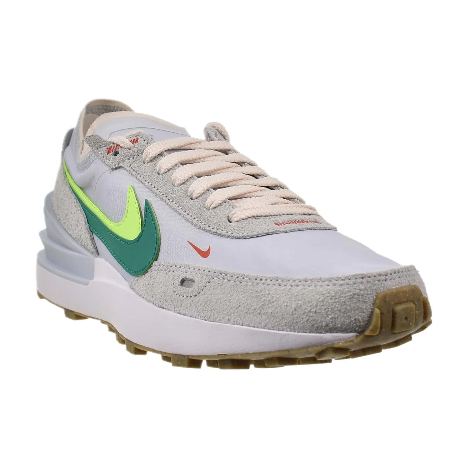 Nike Waffle One SE Women's Shoes Football Grey-Ghost Green Asics Walking Shoes