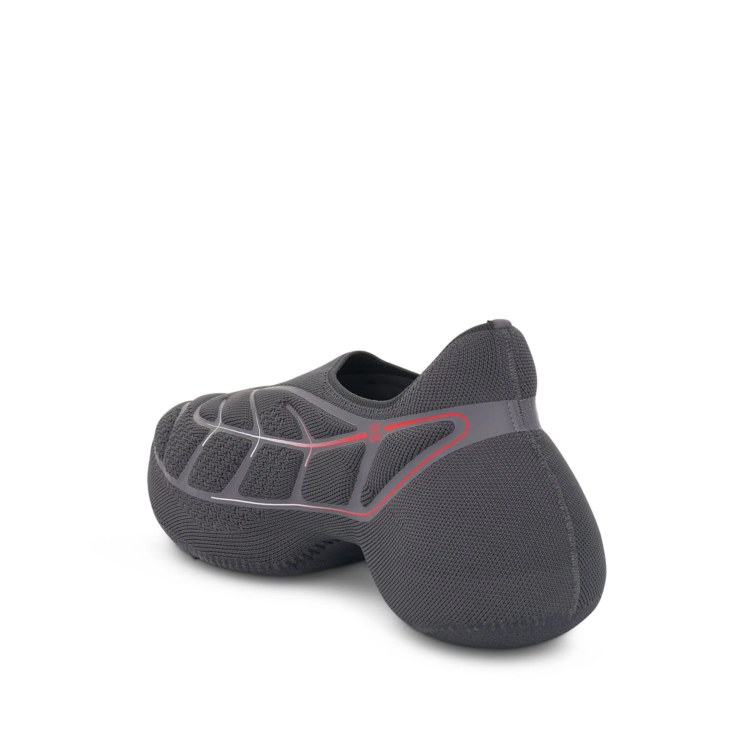 TK 360 Plus Sneaker in Grey/Red High Heeled Sneakers