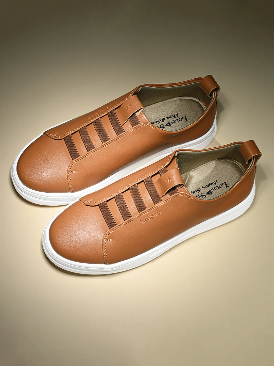 Tan Casual Slip-On Sneakers for Men Nike Dress Sneakers