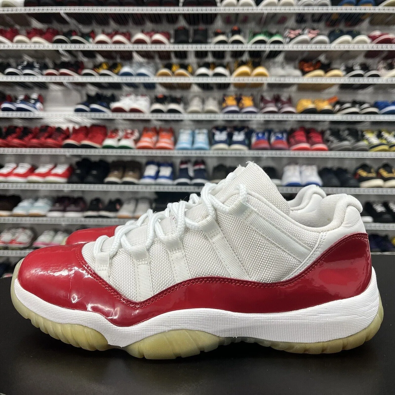 Dude Sneakers Nike Air Jordan 11 Retro Low Cherry 2016 528895-102 Men's Size 10