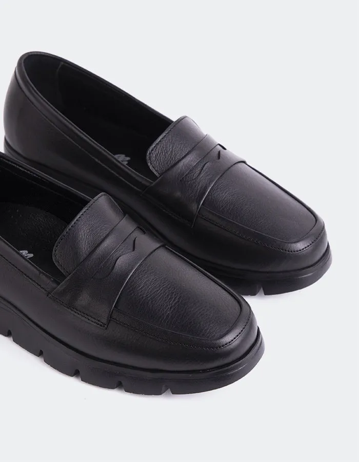Praying Loafers Harmani Black Leather