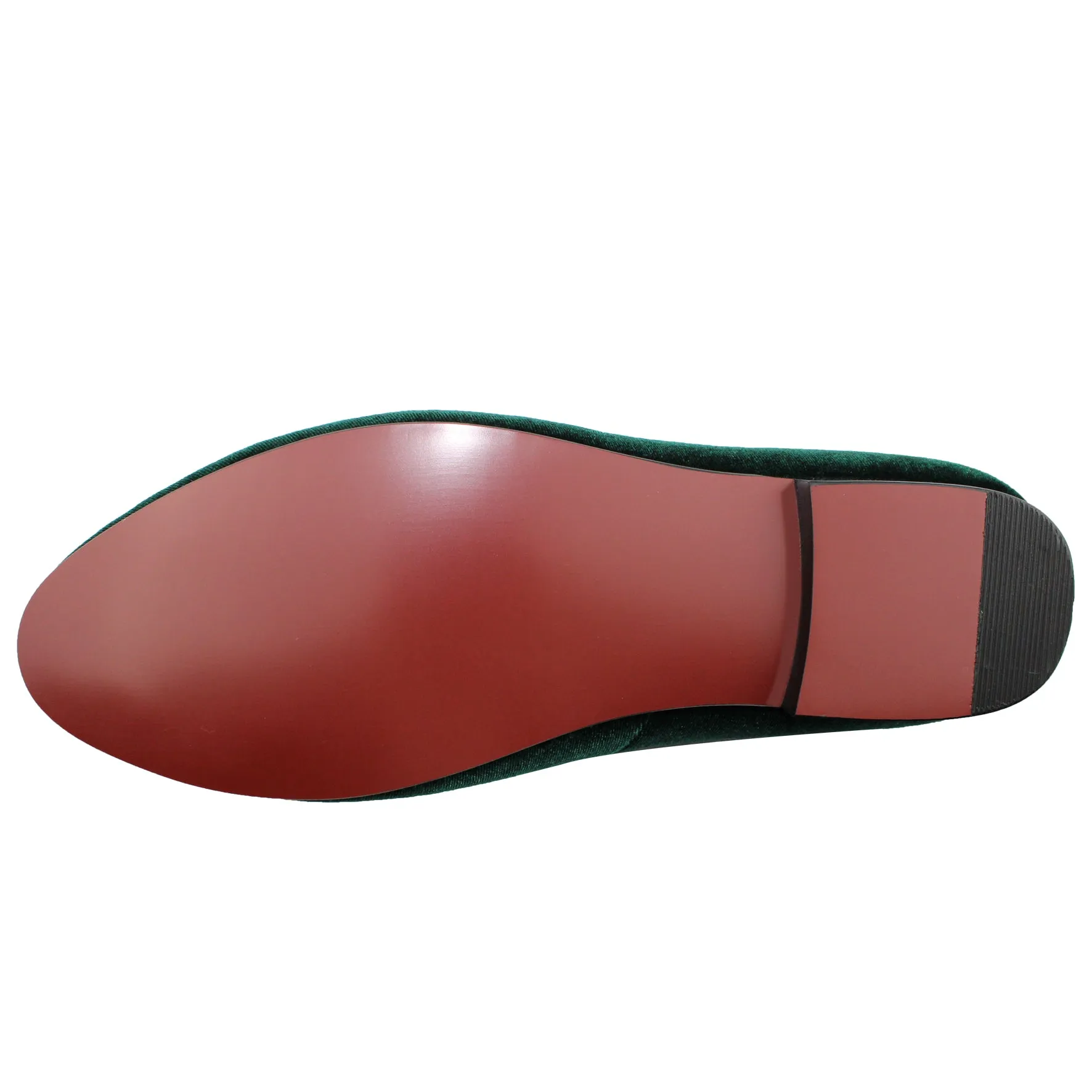 Harpelunde Handmade Men Shoes Green Velvet Loafers Party Prom Wedding Loafers Doc Martens Adrian Loafers