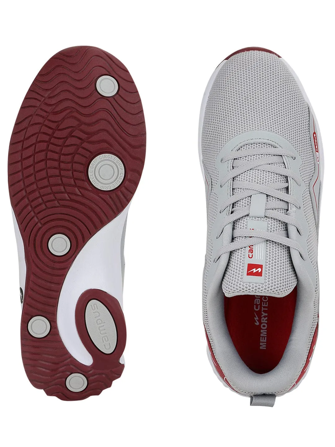 HASHBRO Grey Men's Running Shoes Shoes To Run On Beach