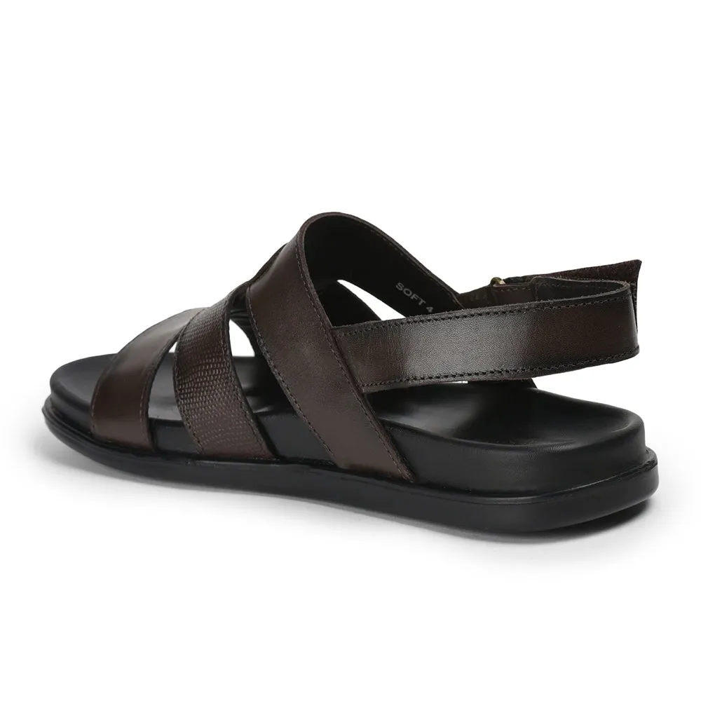 Peanuts Slippers Healers By Liberty Men SOFT-4 Brown Formal Sandal