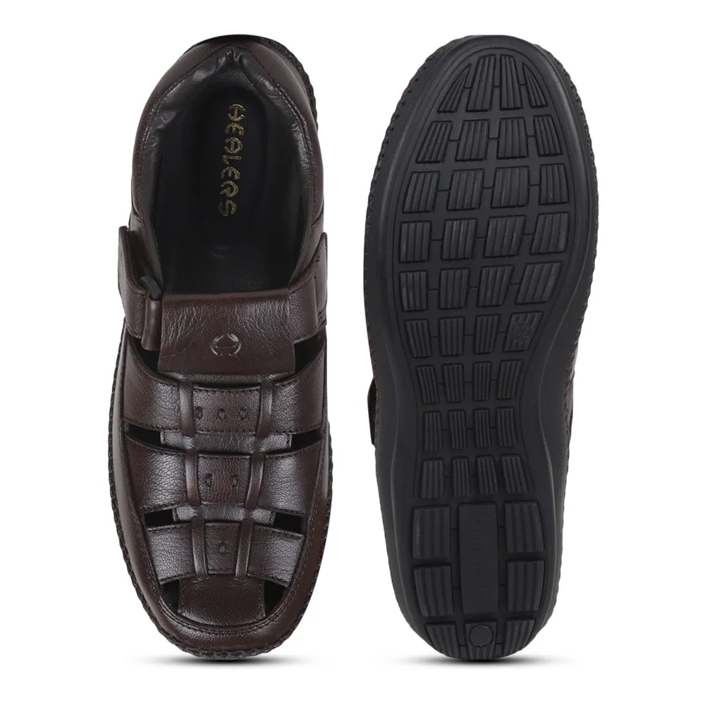 Healers Casual Brown Sandal For Men VCL-39 By Liberty Slippers Costco